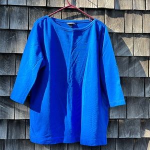 Lands end cotton tunic in royal blue